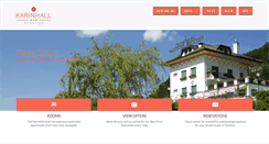 Desktop Screenshot of hotelkarinhalltrento.it